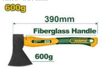 HACHA 600 GR - MANGO FIBRA