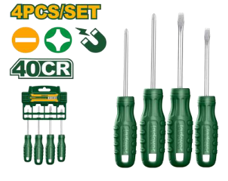 Juego Destornilladores 40CR Magnéticos (4 Piezas)