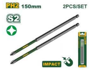 Set Puntas Phillips PH2 x 150mm (2 Piezas)