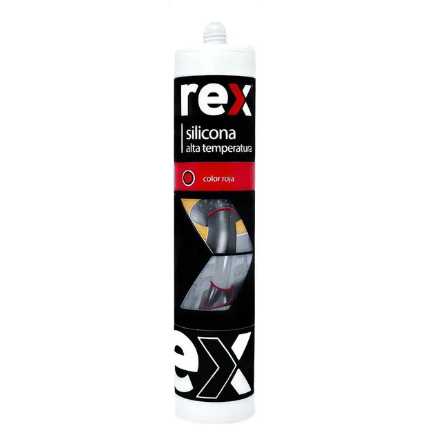 Silicona Alta Temperatura Rex Roja (300ml)