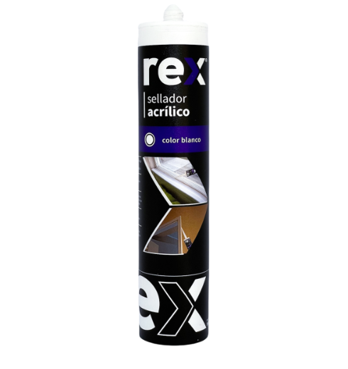 Sellador Acrílico Rex Pintable Blanco (300ml)